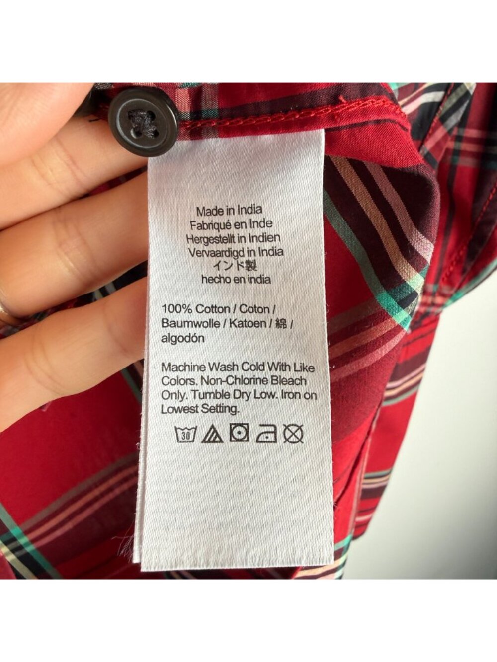 J. Crew Garçon Classic Shirt In Plaid Organic Cotton Poplin Sz 8 Holiday Preppy - Picture 5 of 9